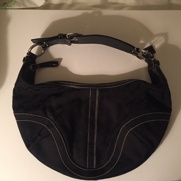 Coach Handbags - Coach Over-the-Shoulder Black Purse